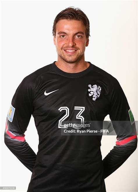 Tim Krul of Netherlands poses during the official FIFA World Cup 2014 ...