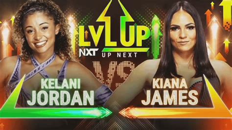 Tonight On Wwe Nxt Lvl Up Kelani Jordan Vs Kiana James R Wrestlinghumiliation