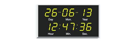 Digital clock with date - Wasbed