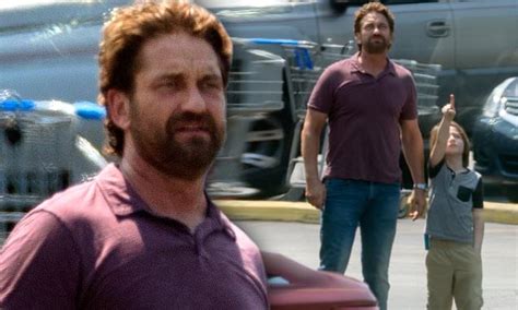 Gerard Butler Looks Ruggedly Handsome As He Films Scenes For His