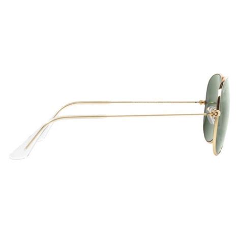 Oculos Solar Ray Ban Aviador Rb L Mm Dourado Lente Verde G