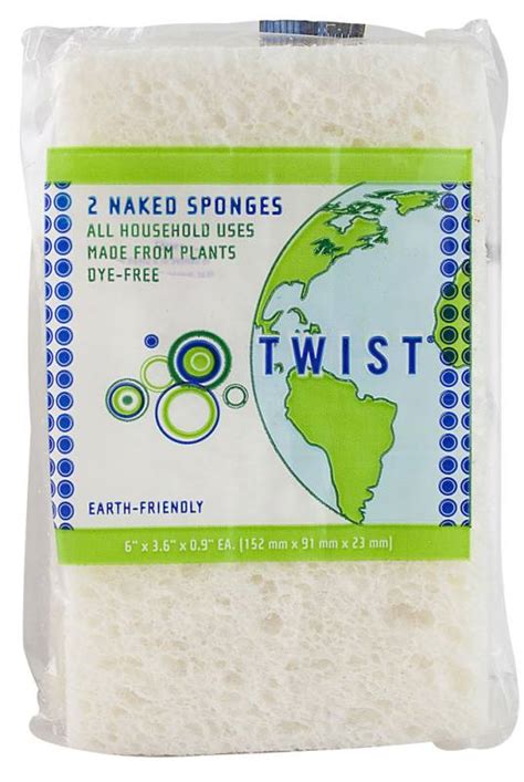 Twist Naked Sponge Medium 6x2 Pack