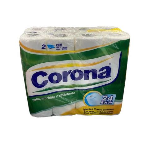 CORONA CARTA IGIENICA 24 ROTOLI 2 VELI PURA