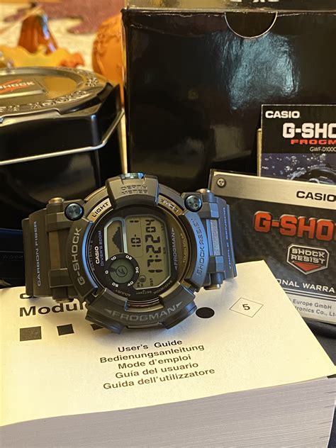 Casio G Shock GWF D1000B Frogman Multi Band 6 Tough Solar Mens Dive