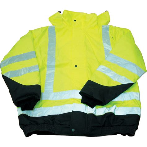 SAIN SAUF Parkas isolés 3 en 1 Jaune lime haute visibilité Moyen CSA