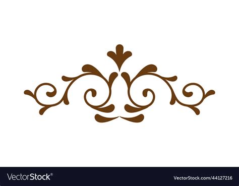 Vintage flourish divider Royalty Free Vector Image