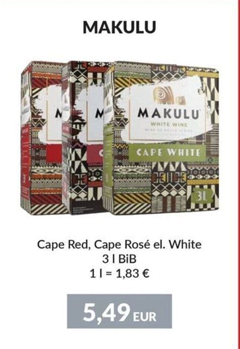 Makulu Cape Red Cape Rosé El White Tilbud Hos Nielsens Discount