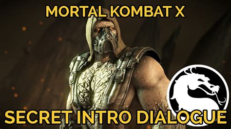 Mortal Kombat X Secret Tremor Intro Dialogue Youtube