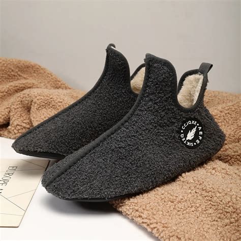 Pantoufles En Peluche L G Res Pour Hommes Et Femmes Chaussures D