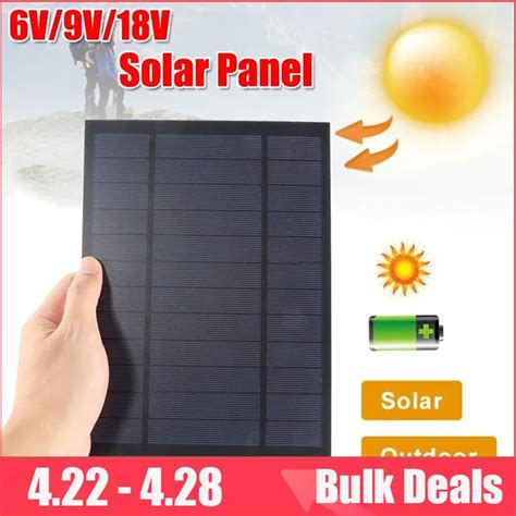 Mini Panneau Solaire 6V 9V 18V 10W 20W 30W Syst Me De Cellule Solaire