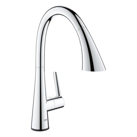 Grohe Zedra Touch Single Handle Pull Out Sprayer Kitchen Faucet With