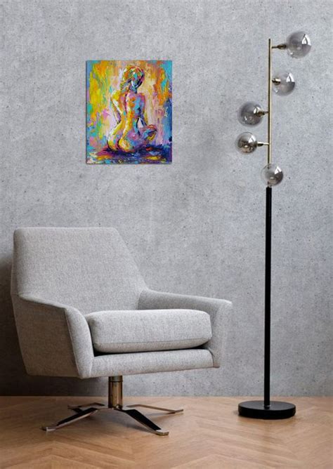 Early Morning Nude Erotic Body Woman Woman Body Oil Painting A Gift For Him Gift For