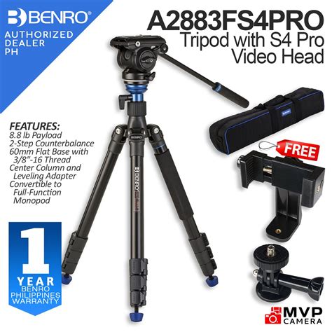 AUTHORIZED PH BENRO A2883FS4PRO Reverse Folding Aluminum Travel