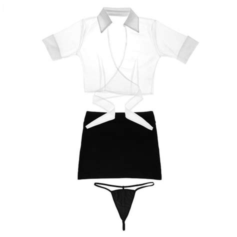 Women Sexy Teacher Uniform Lingerie Secretary Office Lady Girl Cosplay Dress Set EBay