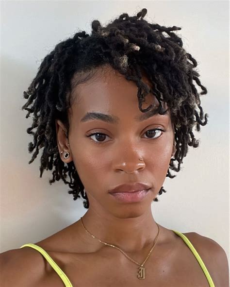 Twist Out 🤍 Short Locs Hairstyles Short Natural Hair Styles Locs Hairstyles