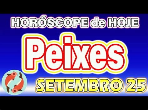 Hor Scopo Do Dia Peixes De Setembro Previs O Peixes