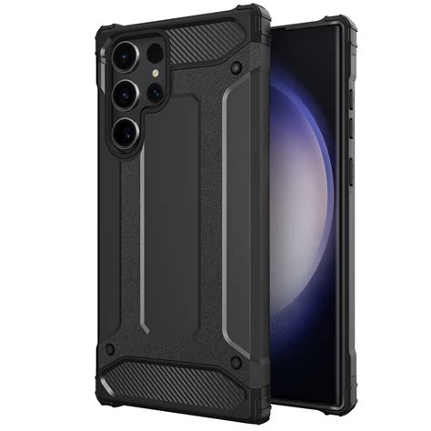 Military Defender Shockproof Case For Galaxy S23 Ultra Black