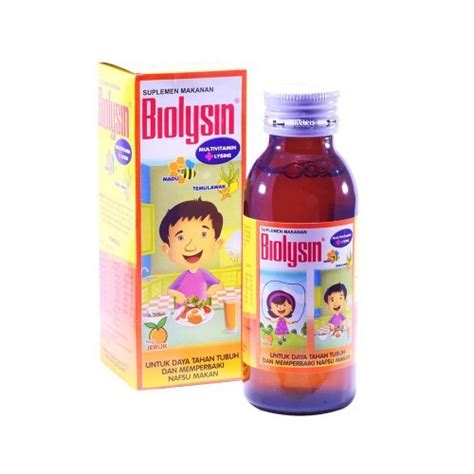 Jual Biolysin Sirup Multivitamin Anak Rasa Jeruk Shopee Indonesia