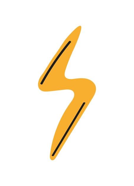 Premium Vector Hand Draw Lightning Electric Power Vector Logo Design