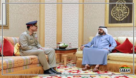 Sheikh Mohammed Bin Rashid Al Maktoum Gen Asim Munir Discuss Ways To