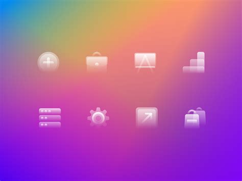 Glassy Icons Pack 14 By Rengised On Dribbble