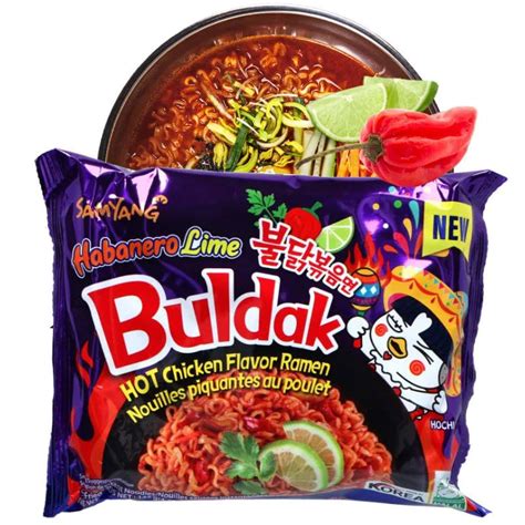 Buldak Zupka Ramen Kurczak Habanero Lime Bardzo Ostra Samyang 135g