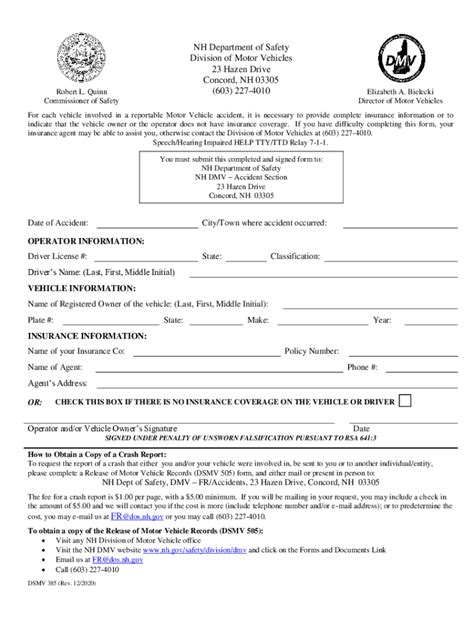 Forms And Documents Division Of Motor Vehicles Nh Fill Out And Sign Online Dochub