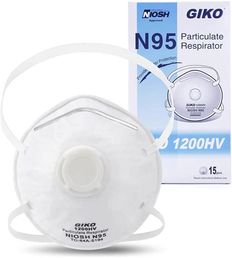 Amazon GIKO N95 Respirator Masks 15Pcs NIOSH Certified Safety