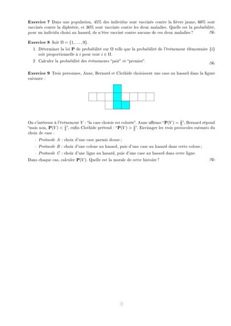 SOLUTION 9 Exercices Correction En Calcul Des Probabilit S Studypool