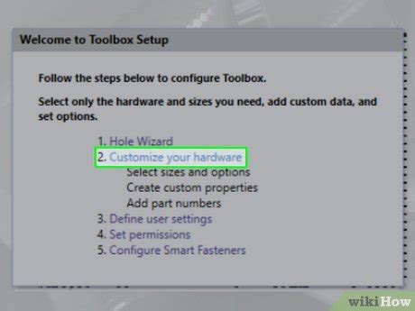 Simple Ways To Configure A Toolbox In Solidworks 11 Steps