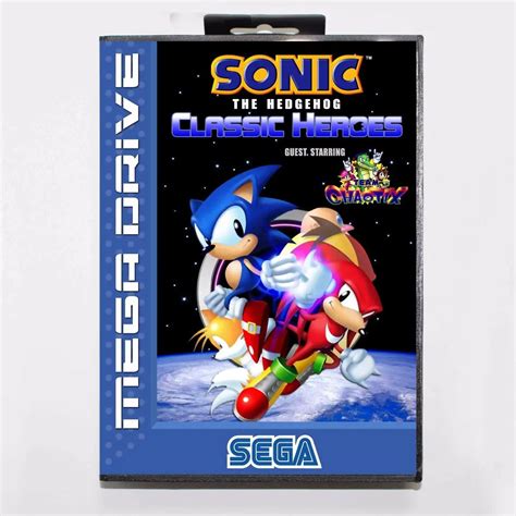 Sonic The Hedgehog Classic Heroes 16 Bit MD Game Card With Retail Box