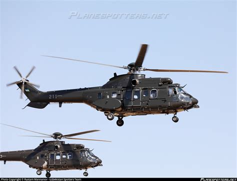 211 Uzbekistan Air Force Airbus Helicopters H215 Super Puma Photo By