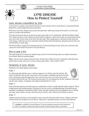 Fillable Online Lyme Diseasetransmitted By Ticks Fax Email Print