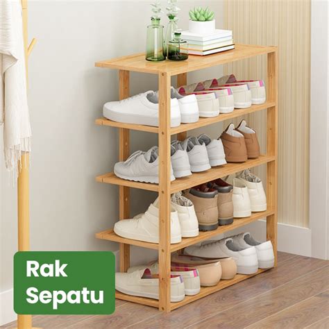 Jual Starlight Rak Sepatu Susun Tempat Sepatu Kayu Minimalis Tempat