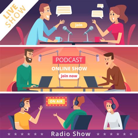 Podcast Studio Background Illustrations, Royalty-Free Vector Graphics ...