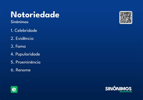 O Que Significa Notoriedade - Notoriedade - Significado e Sinônimo - escreva.ai