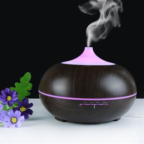 300ml Aroma Essential Oil Diffuser Bamboo Line Texture Style