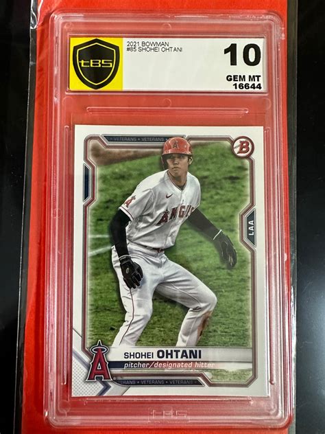 Mlb 大谷翔平 2021 Topps 85 Shohei Ohtani Mvp之年 10級滿分 鑑定卡 棒球卡 球員卡 興趣及遊戲