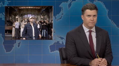 Colin Jost Continues ‘SNL’ Roast Of Morgan Wallen: “Money Is Leaving