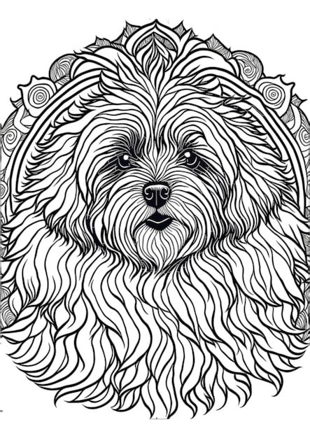 Vecteur Chien Contour Coloriage Page Illustration De Livre à Colorier