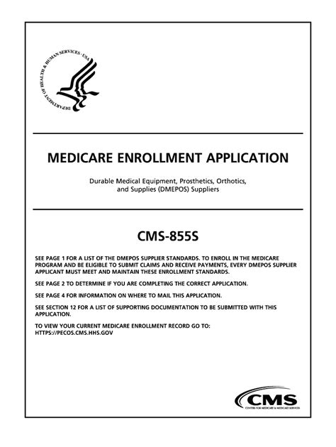 2011 Form Cms 855s Fill Online Printable Fillable Blank Pdffiller