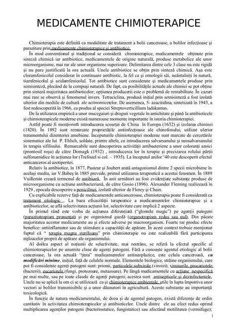 Pdf Medicamente Chimioterapice Rezistenta Dokumen Tips