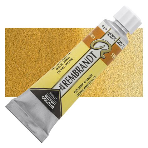 Rembrandt Artist Watercolors Yellow Ochre 10 Ml Tube Utrecht Art