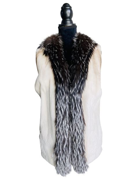 Semi Sheared Mink With Silver Fox Sitka Fur Gallery