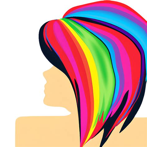 Womens Abstract Art Hair Graphic · Creative Fabrica