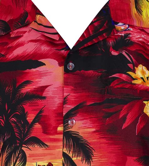 Camicia Hawaiian Stampa D Tramonto Alla Spiaggia Uomo Donna Unisex