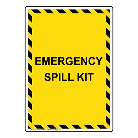 Emergency Spill Kit Sign Nhe 29097