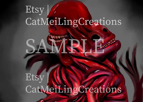 Horror Creature Digital Art - Etsy