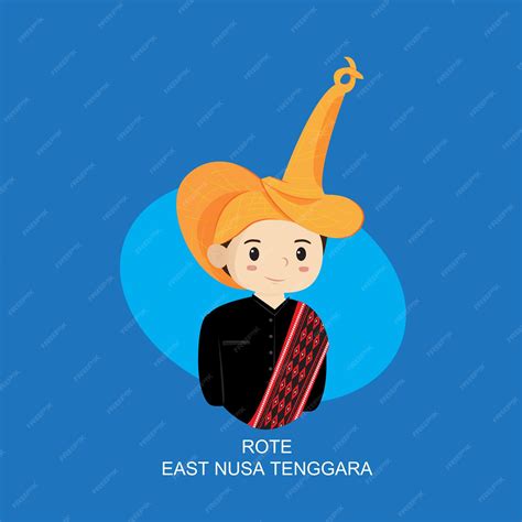 Premium Vector Rote East Nusa Tenggara Men