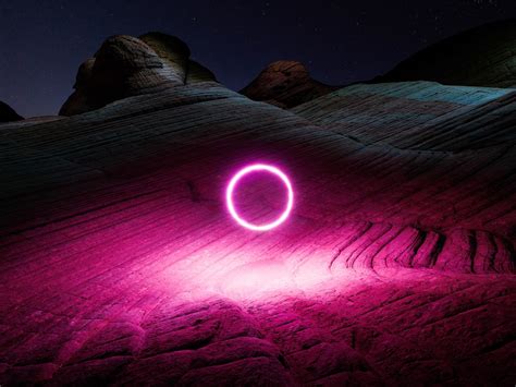 Long Exposure Light Painting Photography Illuminates The Landscape